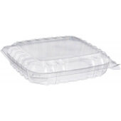C89PST1 Dart, 8 1/4" ClearSeal® Plastic Shallow Clamshell Deli Container, Clear (250/case)