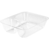 C56NT2 Dart, 6" x 5" Small 2-Compartment Plastic Nacho Tray, Clear (500/case)