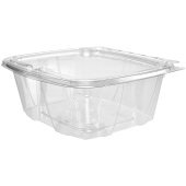 CH32DEF Dart, 32 oz ClearPac® SafeSeal™ Plastic Tamper Resistant Deli Container, Clear (200/case)