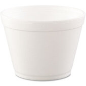 16MJ32 Dart, 16 oz Insulated Foam "J" Cup Deli Container, White (500/case)