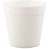 32MJ48 Dart, 32 oz Insulated Foam "J" Cup Deli Container, White (500/case)