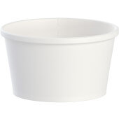 HS4085-2050 Solo, 8 oz FlexStyle® Paper Deli Container, White (500/case)