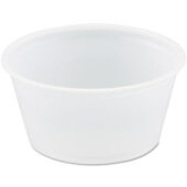 Solo P200N, 2 oz Disposable Plastic Portion Cup, Translucent (2,500/case)