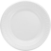 10PWQR Dart, 10 1/4" Quiet Classic® Disposable Laminated Foam Plate, White (500/case)