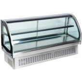 40844 Vollrath, 60" Curved Glass Refrigerated Drop-In Display Case