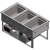 FC-6HC-03208 Vollrath, 1.875 kW Electric Dual Temp Food Well, 3 Pan