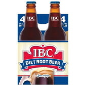 10087201 IBC, 4-Pack 12 oz Diet Root Beer Soda (6/case)