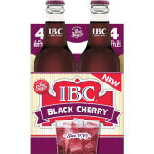 10087195 IBC, 4-Pack 12 oz Cane Sugar Black Cherry Soda (6/case)