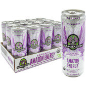153240244 Sambazon, 12 oz Low Calorie Acai Berry Pomegranate Organic Energy Drink (12/case)