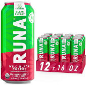 Runa 700066 Wild Black Cherry Organic Energy Drink