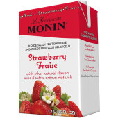 M-EG042B Monin, 46 fl oz Strawberry Fruit Smoothie Mix (6/case)