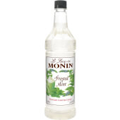 M-FR016F Monin, 1 Liter Frosted Mint Flavoring Syrup (4/case)