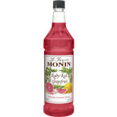 M-FR019F Monin, 1 Liter Ruby Red Grapefruit Flavoring Syrup (4/case)