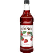 M-FR042F Monin, 1 Liter Strawberry Flavoring Syrup (4/case)