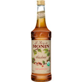 M-AO023B Monin, 750 ml Organic Hazelnut Flavoring Syrup (6/case)