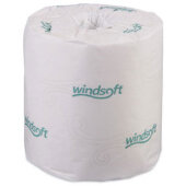 WIN2400 Windsoft, 400 Sheet 2-Ply Individually Wrapped Toilet Paper Roll (24/case)