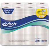 WIN24244 Windsoft, 284 Sheet 2-Ply Toilet Paper Roll (24/case)