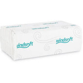 Windsoft WIN101, 200 Count C-Fold Paper Towels, White (12/case)