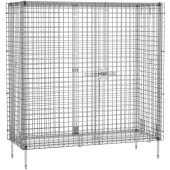 JSEC56-CTN Olympic, 60" x 24" x 58 1/4" Chrome Wire Shelving Security Cage