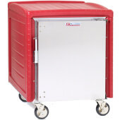 C545N-SL Metro, Red Insulated Sheet Pan Carrier w/ Casters, 16 Sheet Pan Capacity