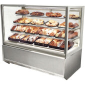ITD6026-B18 Federal Industries, 60" Italian Glass Dry Bakery Display Case