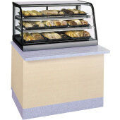 CD3628SS Federal Industries, 35 1/2" Curved Glass Non-Refrigerated Countertop Display Case, Self Service
