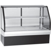 ECGR50CD Federal Industries, 50" Curved Glass Refrigerated Deli Display Case