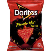 00028400362931 Doritos, 2.5 oz Flamin Hot Nacho Cheese Flavored Tortilla Chips (24/case)