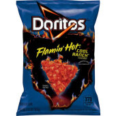 00028400693530 Doritos, 2.5 oz Flamin Hot Cool Ranch Flavored Tortilla Chips (24/case)