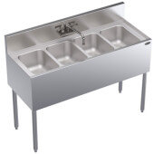 Krowne KR19 44C 48 X 19 Underbar 4 Compartment Sink