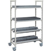 CPMU244875D3PKG Cambro, 48" x 24" 75" Camshelving® Mobile Drying Rack Cart, 2 Tray Racks, 2 Angled Racks