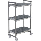 EMU244878DRPKG Cambro, 48" x 24" 78" Camshelving® Elements Mobile Drying Rack Cart, 3 Tray Racks