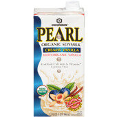 06140 Kikkoman, 32 fl oz Pearl Organic Creamy Vanilla Soy Milk (12/case)