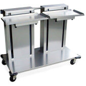 2814 Lakeside, Mobile 2-Compartment Tray Dispenser, 22" x 14" Trays