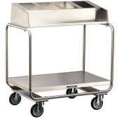 214 Lakeside, All Purpose Stainless Steel Tray & Condiment Cart, 130 Tray Capacity