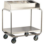 216 Lakeside, All Purpose Stainless Steel Tray & Condiment Cart, 130 Tray Capacity