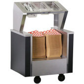 155043 Lakeside, All Purpose Stainless Steel Tray & Condiment Cart