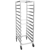 158 Lakeside, 10 Pan Stainless Steel Bun / Sheet Pan Rack, End Load, Assembled