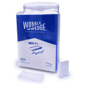 36-357 Wobble Wedge, Rigid Wobble Wedge, White (300/jar)