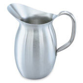 82040 Vollrath, 4.1 Qt Stainless Steel Pitcher, Silver