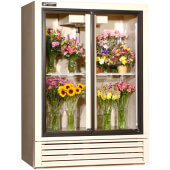 FS52GDHC Powers, 52" 2 Sliding Glass Door Floral Case Refrigerated Merchandiser