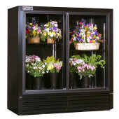 FS70GDHC Powers, 70" 2 Sliding Glass Door Floral Case Refrigerated Merchandiser