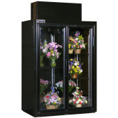 FT52SD Powers, 52" 2 Swing Glass Door Floral Case Refrigerated Merchandiser