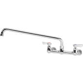 12-816L Krowne, Splash Mounted 16" Swing Spout Faucet, 8" Centers