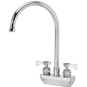 14-402L Krowne, Splash Mounted 8 1/2" Gooseneck Faucet, 4" Centers