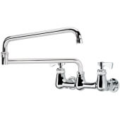 14-824L Krowne, Splash Mounted 18" Jointed Spout Faucet, 8" Centers