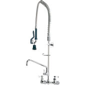 17-109WL Krowne, 8" Center Wall Mount Pre-Rinse Faucet w/ 12" Add-On Faucet