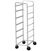 LR6 Advance Tabco, 19" x 26" x 69 3/4" Aluminum Lug Rack, 6 Lug Capacity