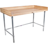 DNB06 John Boos, 120" x 24" Maple Wood Baker's Top Work Table