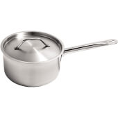 S3AP-2 CAC, 2 Quart Induction Ready Stainless Steel Sauce Pan w/ Lid